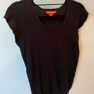 Flutter sleeve short sleeve sweater